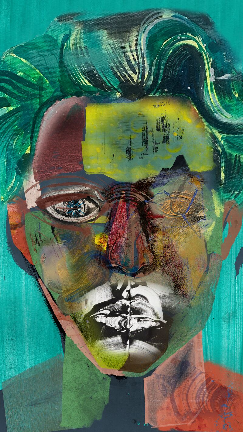 Residual Light · unique art print UB037-001