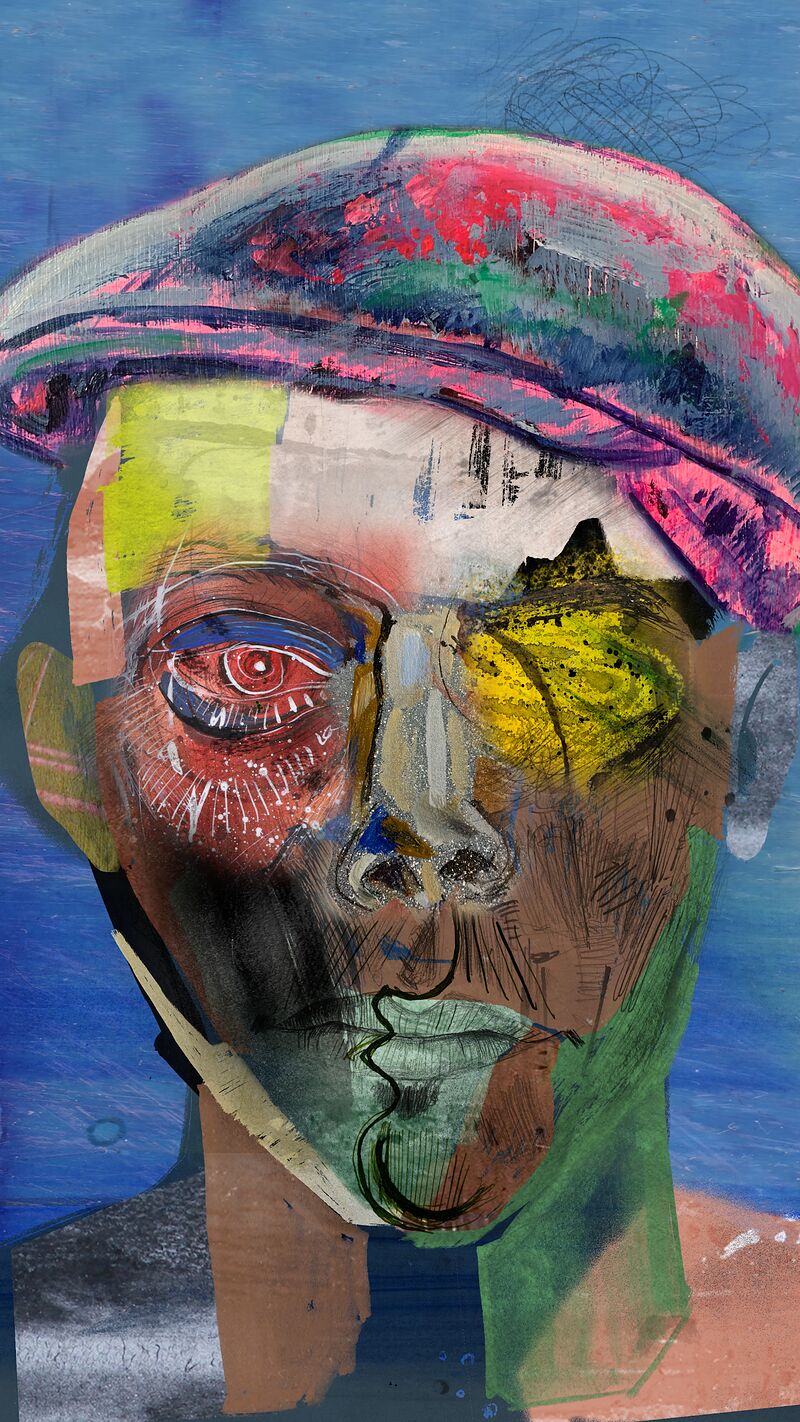 The Forgotten Observer · unique art print UB056-001