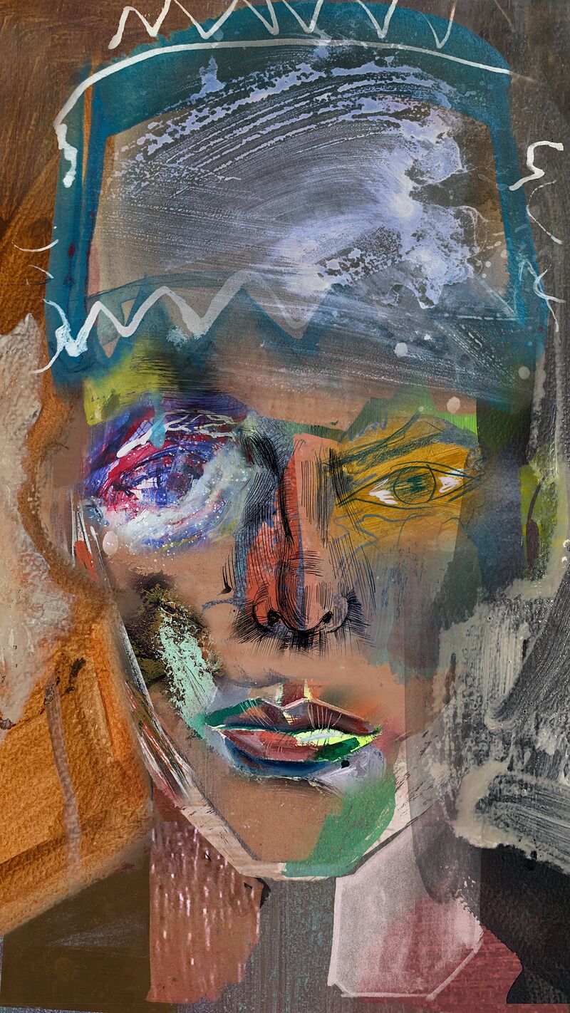 Threshold Figure · unique art print UB093-001