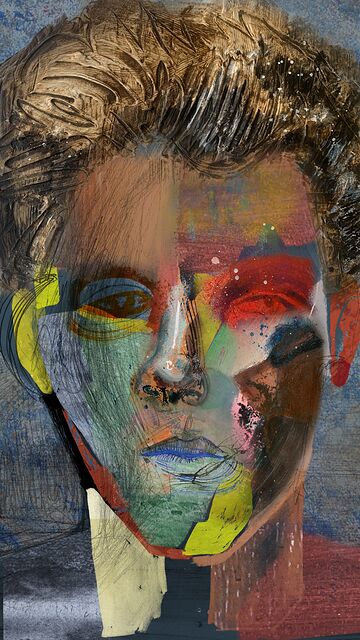 The Glass Observer · unique art print UB030-001