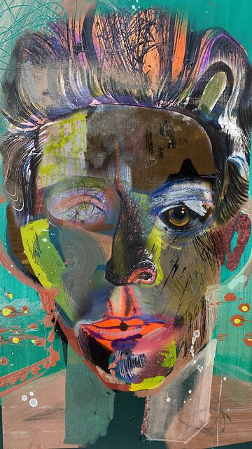 The Open Mask · unique art print UB033-001
