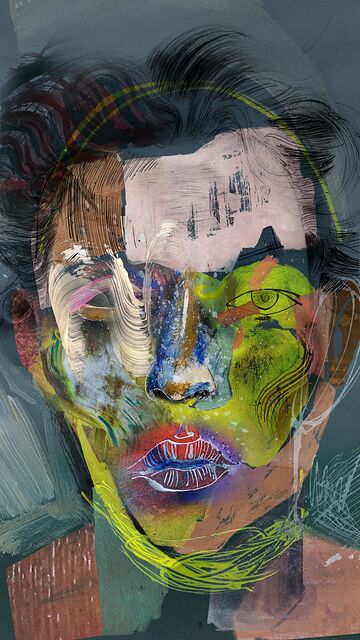 Borrowed Skin · unique art print UB051-001