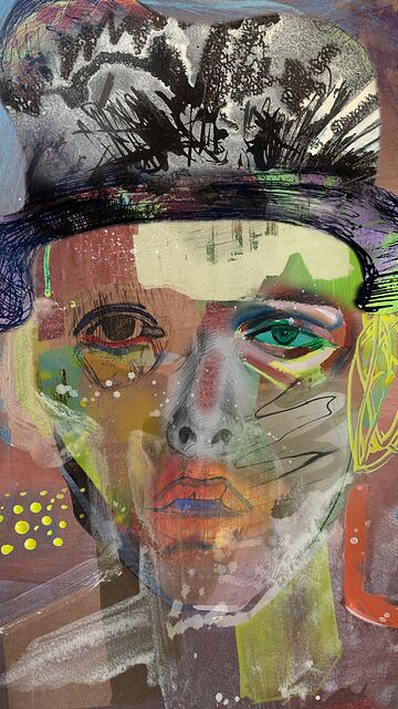Open Circuit Portrait · unique art print UB063-001