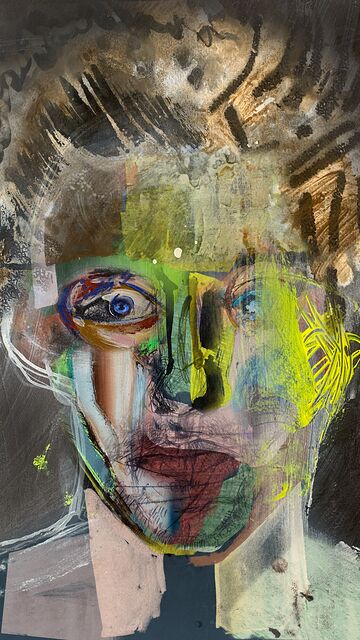 The Nearly Human · unique art print UB065-001
