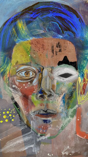 A Memory Takes Form · unique art print UB070-001