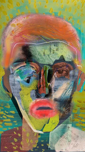 The Hidden Face · unique art print UB096-001